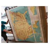 US Full Size Wall Map