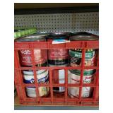 Assorted Wood Stain, Paint & Primer, Wallboard