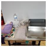 (2) Baking Sheets, Mixer, Serving Tray, And An