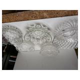 Assorted Beveled Glass Bowls