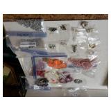 Assorted Jewelry, Pins, Earrings, Necklaces
