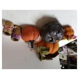 Decorative Pumpkins & Rope Wrapped Bottles