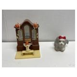 (2) Vintage Wind-up Toys - Christmas Music Box &