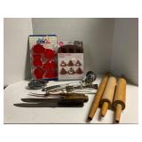 Kitchen Utensils- Rolling Pins, Egg Slicer,