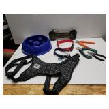 Misc Dog Items - Bowl, Collars, Nail Clippers,