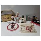 Misc Christmas Items - Nutcracker, Cards, Trivet,