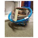 Basket Of Cookbooks & Some VHS Tapes