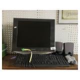 17" Sony Computer Monitor, Dell PS2 Keyboard, &