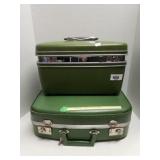 (2) Vintage Samsonite Suitcases- Small Carry-on
