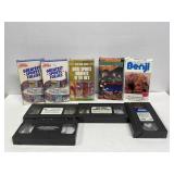 Various VHS Tapes - Great Sports Moments, Benji,