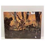 War Canvas Painting - "Men of Iron"