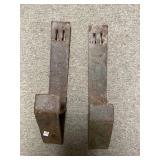 (2) Metal House-Mounted Hose Holders