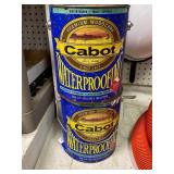 (2) Partial Gallons of Cabot Waterproofing