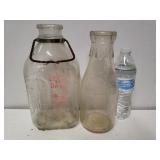 Milk Bottles: Lewes Dairy & Fairfield Dairy