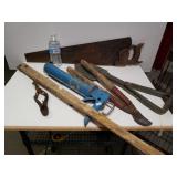 Hand Tools: Fence Stretcher, Small Shovel, Hand