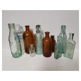 Vintage Glass Bottles Some Medicine