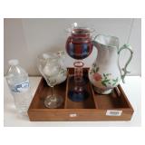 Serving Tray, Pitchers & Glasses