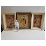 Artwork: (2) Ballerina/Clown & Oriental Prints