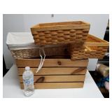 Wooden Crate & Baskets
