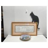 Cat Home Decor - Kitten Wall Hanging, Wooden