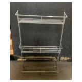 3-tiered Metal Shelving Unit/Display Rack -