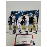 Signed Baseball Picture W/COA - 8"×10" - Duke