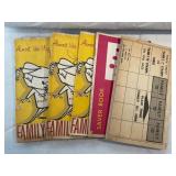 (5) Vintage Family Stamps Saver Books