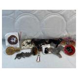 (11) Rottweiler Dog Pins & (2) Dog Show Charms