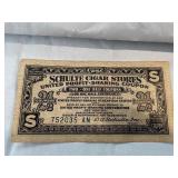 Schulte Cigar Stores United Profit Sharing Coupon