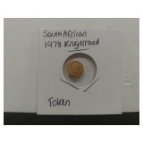 South African 1978 Krugerrand Token