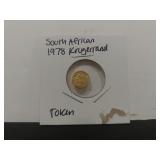 South African 1978 Krugerrand Token