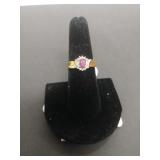 Vintage Ruby + Diamond Ring