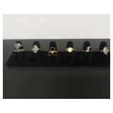 (7) Signed Designer Rings - Mostly Avon