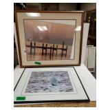 Seagull In Ocean & Ocean Dock Picture