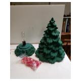Ceramic Christmas Light Up Tree (Works) Comes