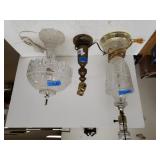 Beveled Glass Lamp, Small Glass Beveled Lamp,