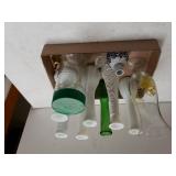 Assorted Glass Vases, Rosie O