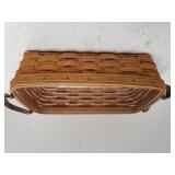 Longaberger Basket w/leather holders