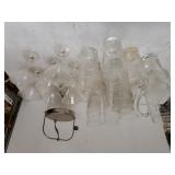 Glass Stemware. Pitcher, Juice Glasses, Ice