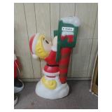 Vintage Elf And Mailbox Blow Mold (Untested)