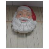 35" Inch Long Vintage Santa Head Blow Mold (Burnt