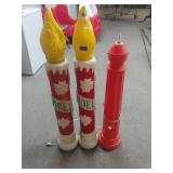 (3) Vintage Blow Mold Candles (All Work)