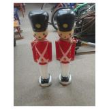 (2) Vintage Toy Soldier Blow Molds