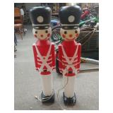 (2) 30" Vintage Toy Soldier Blow Molds