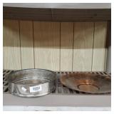 Cake Tin And Decorative Sunflower Plate