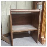 Wooden Single Shelf Unit