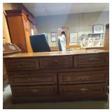 61¼" Long Wooden Dresser