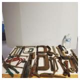 Miscellaneous Tools Such As C Clamps And Wrenches