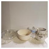Floral Pitcher, Fruit Bowl, Casserole Dish P