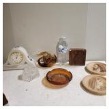 Virginia Mary And Jesus Wall Decor, Glass Swan